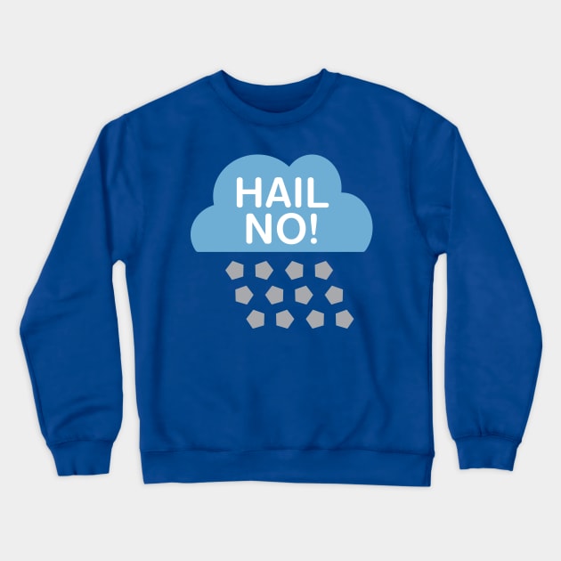 Hail No! Crewneck Sweatshirt by oddmatter